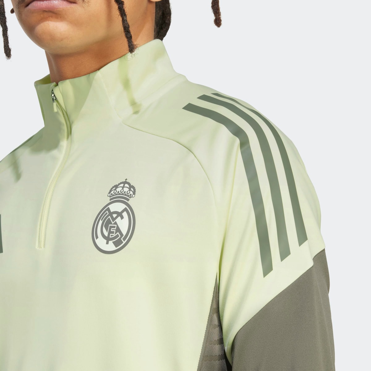 Sweatshirt de Treino de Homem Real Madrid CF 2025-2026 Tiro 25 Competition Verde-4