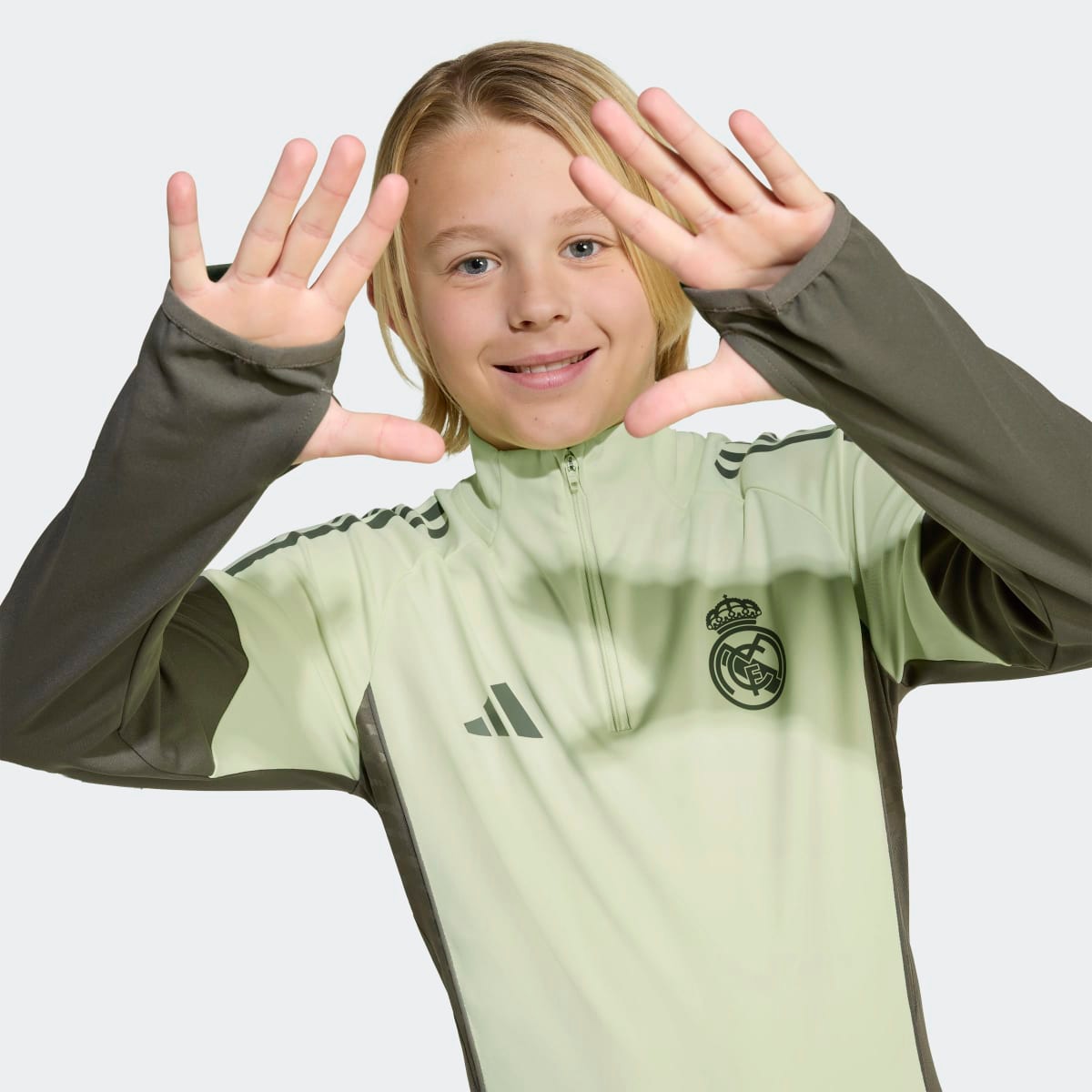 Sweatshirt de Treino de Criança Real Madrid CF 2025-2026 Tiro 25 Competition Verde-3