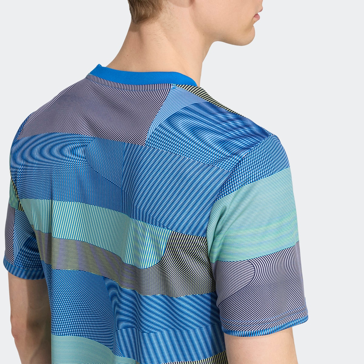 T-shirt de Aquecimento de Homem Real Madrid CF 2025-2026 Azul-3