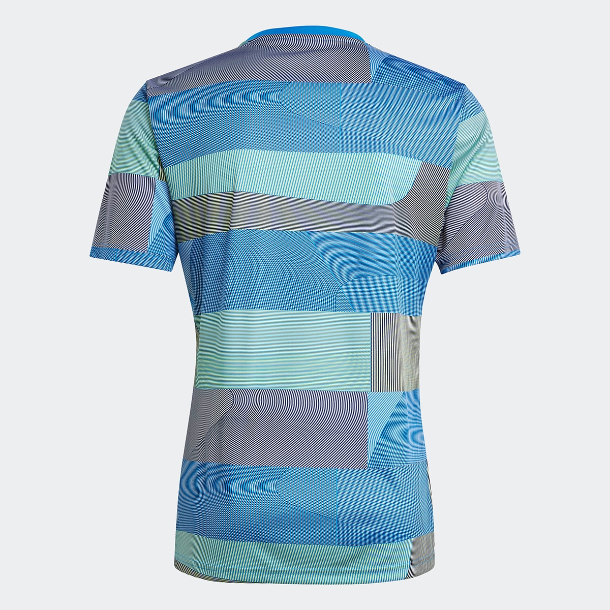 T-shirt de Aquecimento de Homem Real Madrid CF 2025-2026 Azul-7