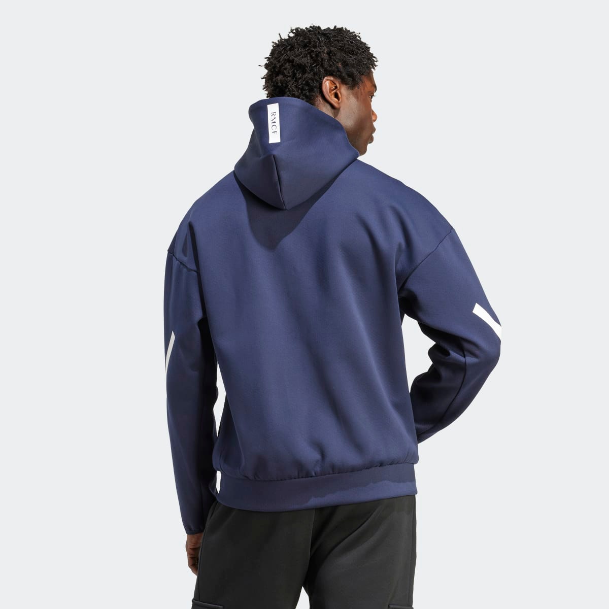 Casaco Hino de Homem Real Madrid CF 2025-2026 Z.N.E. Adidas Azul-2