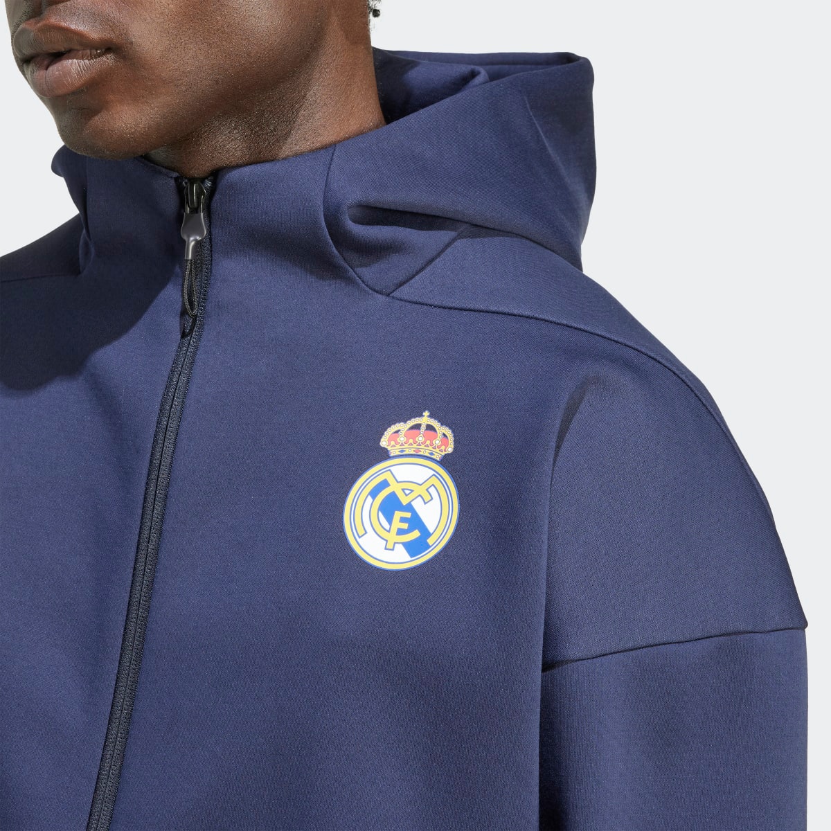 Casaco Hino de Homem Real Madrid CF 2025-2026 Z.N.E. Adidas Azul-4