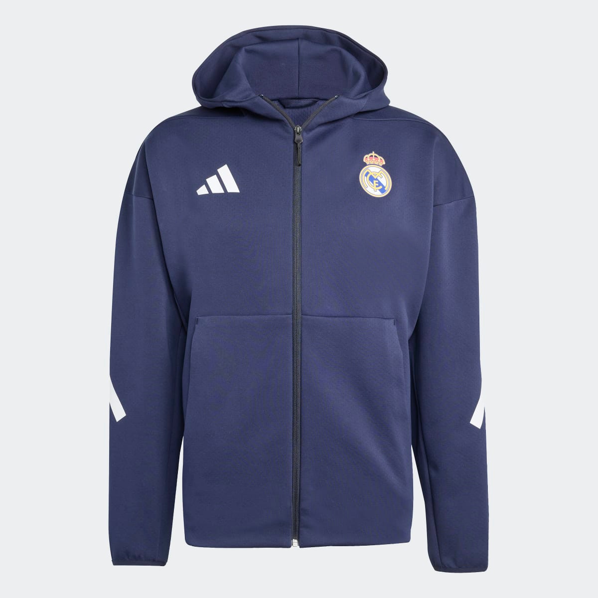 Casaco Hino de Homem Real Madrid CF 2025-2026 Z.N.E. Adidas Azul-7