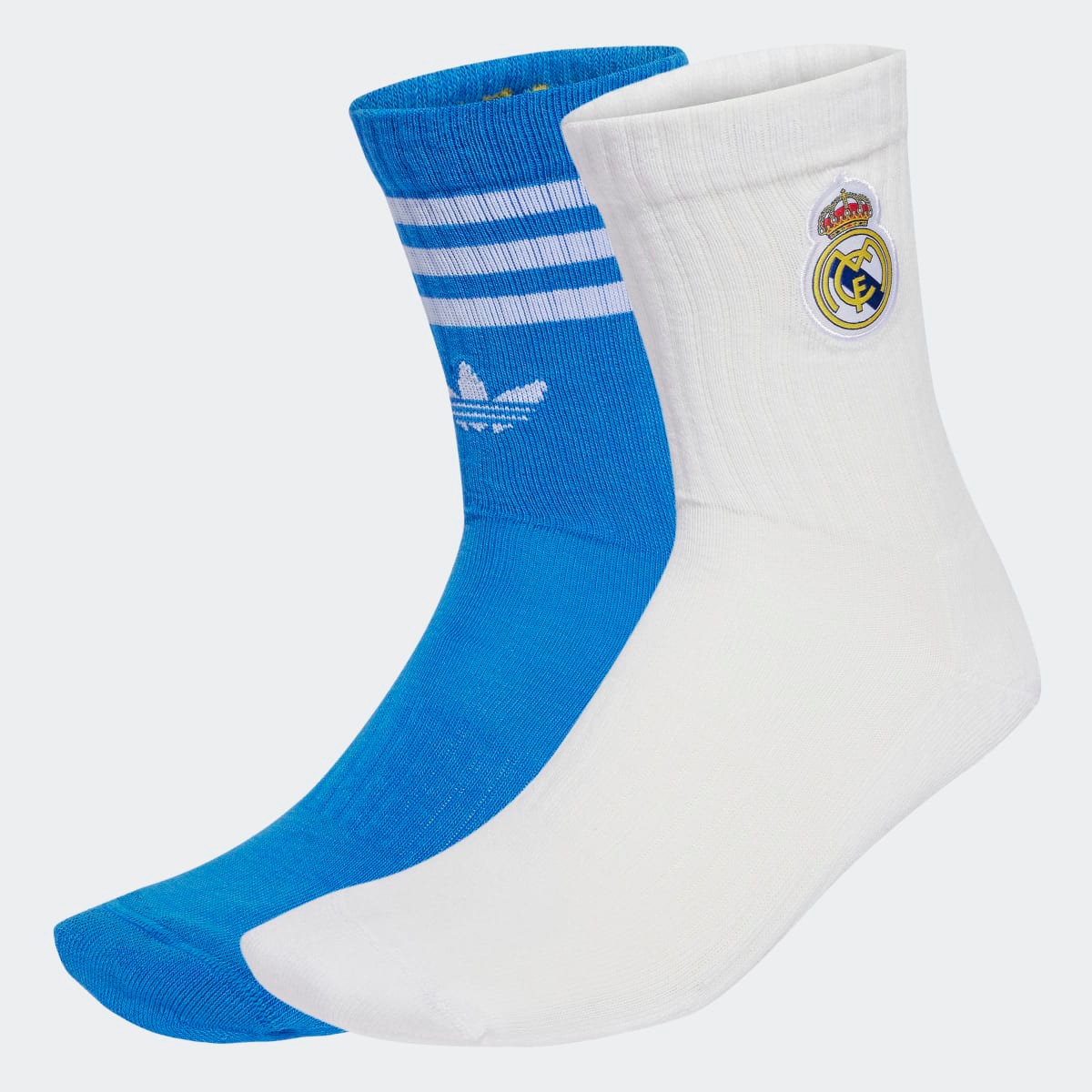 Pack de 2 Pares de Meias Real Madrid CF 2025-2026 Branco-1