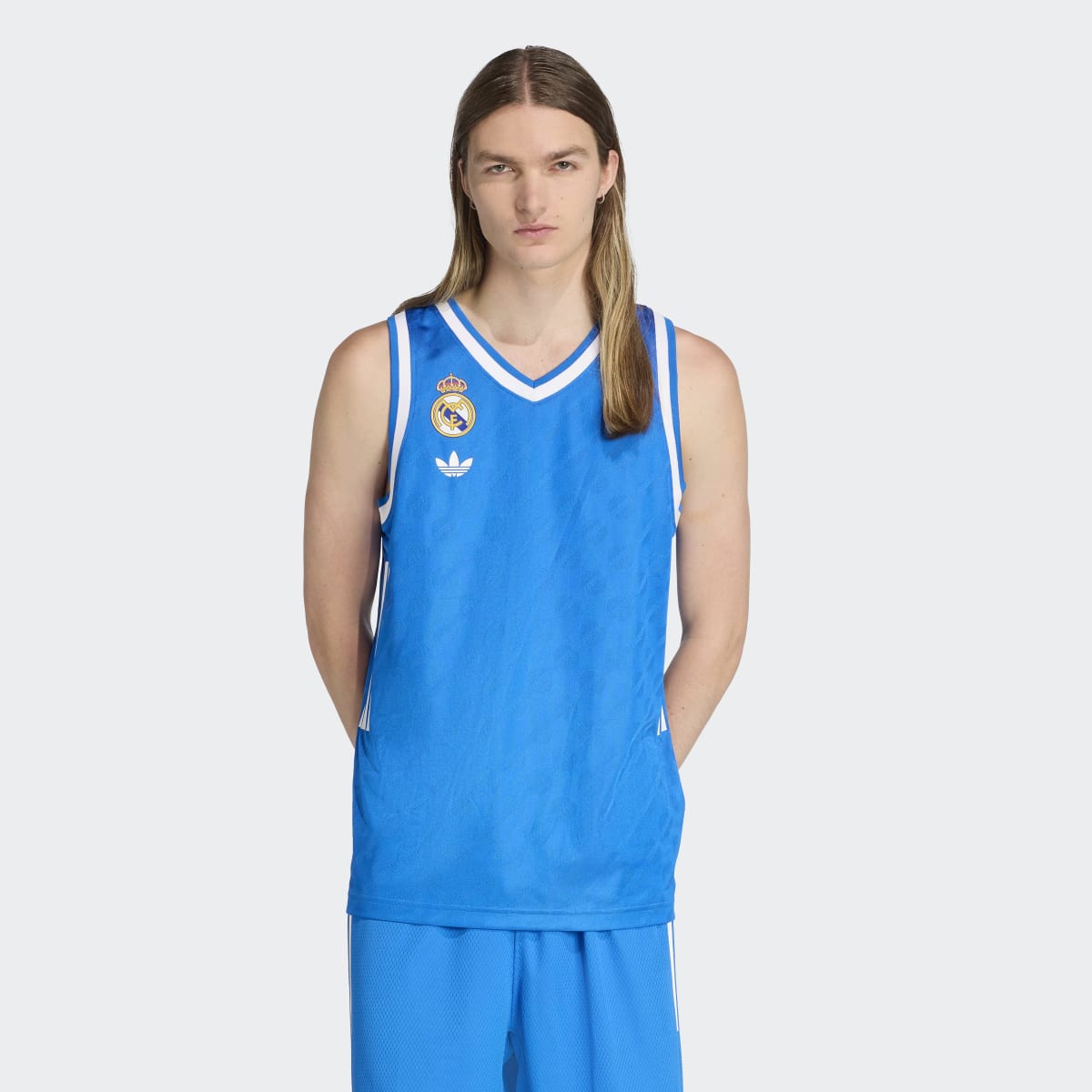 T-shirt de Homem 3.º Equipamento Real Madrid Basquetebol 2025-2026 Azul-1