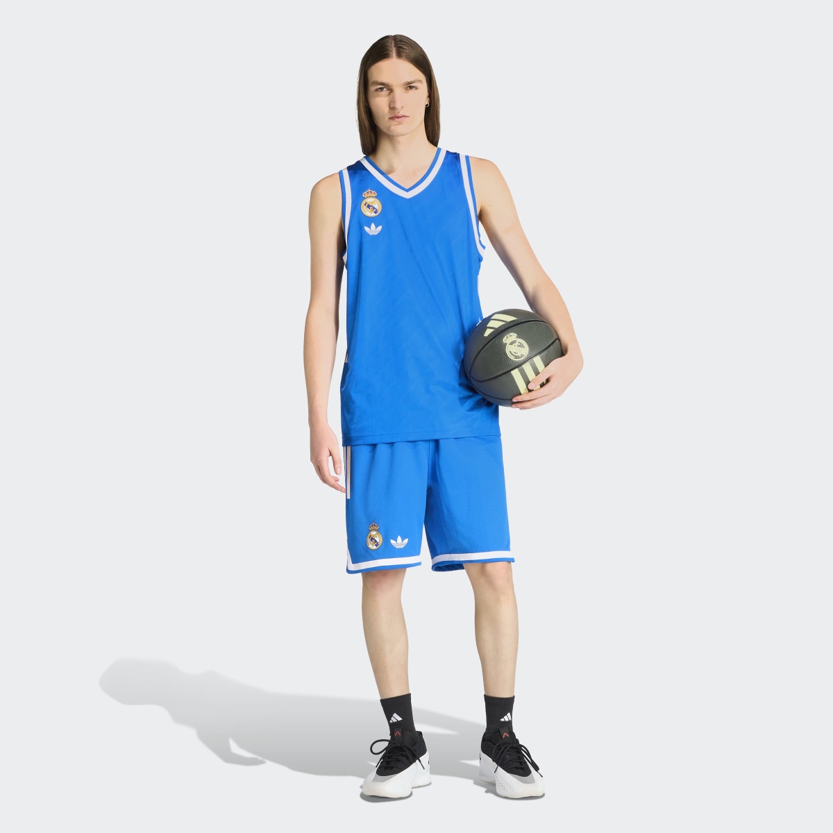 T-shirt de Homem 3.º Equipamento Real Madrid Basquetebol 2025-2026 Azul-5