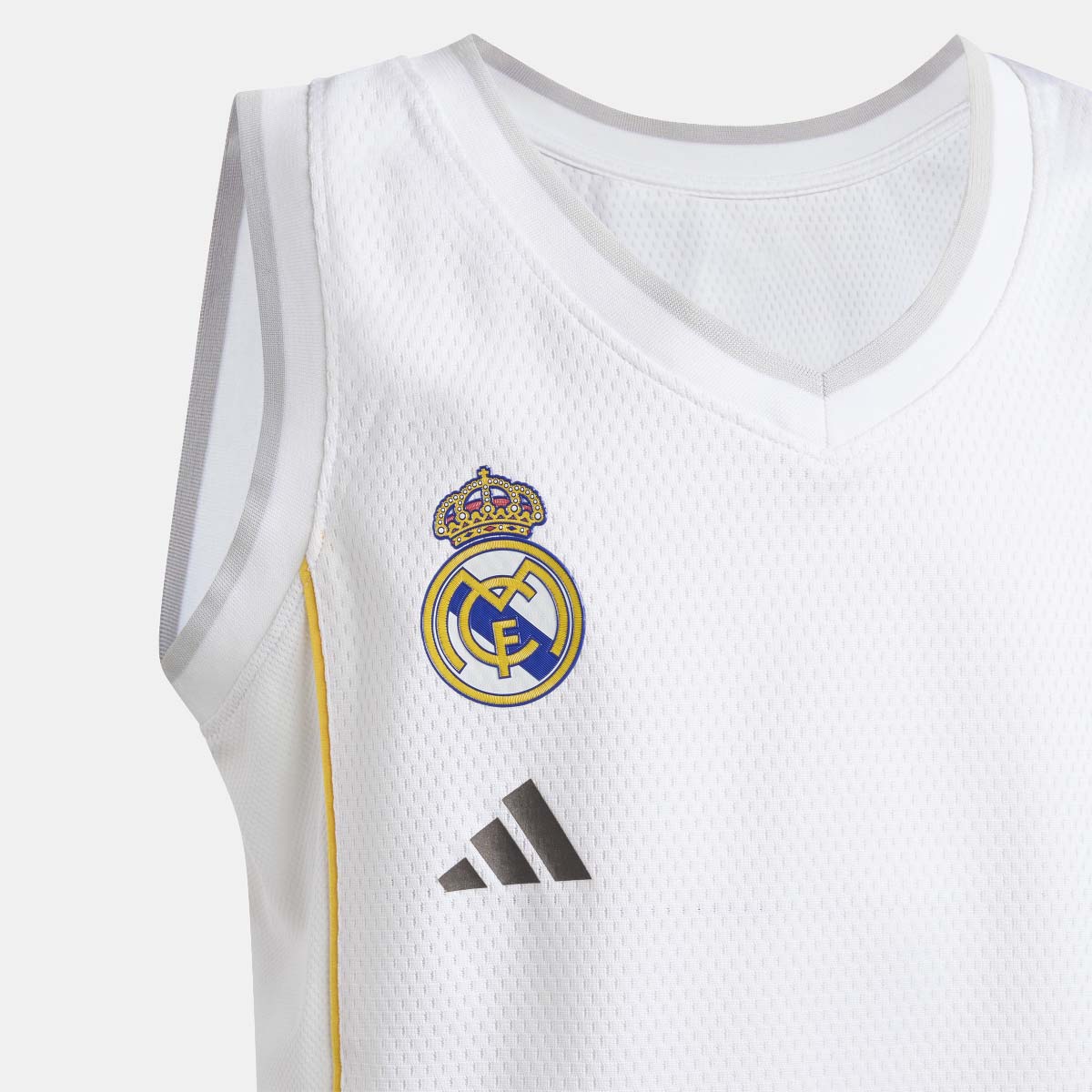 T-shirt de Criança 1.º Equipamento Real Madrid Basquetebol 2025-2026 Branco-6