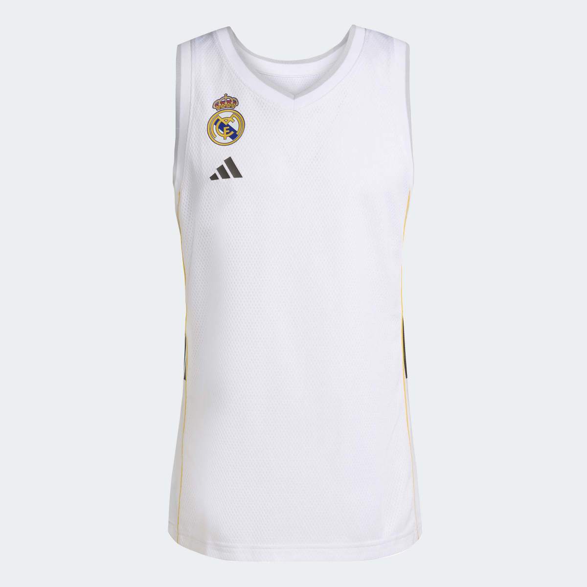 T-shirt de Homem 1.º Equipamento Real Madrid Basquetebol 2025-2026 Branco-1