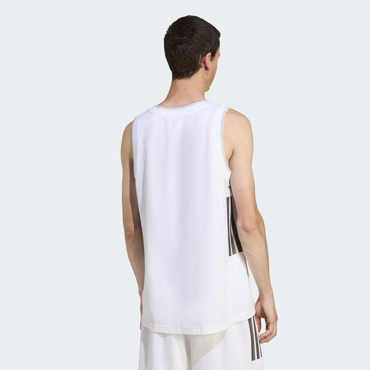 T-shirt de Homem 1.º Equipamento Real Madrid Basquetebol 2025-2026 Branco-3