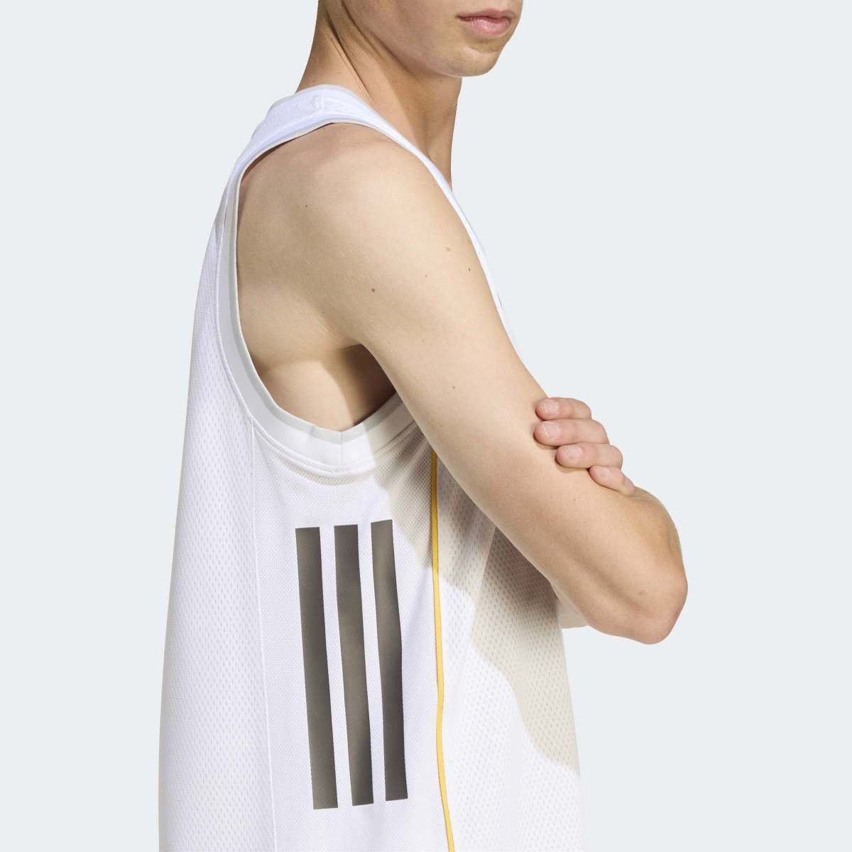 T-shirt de Homem 1.º Equipamento Real Madrid Basquetebol 2025-2026 Branco-5