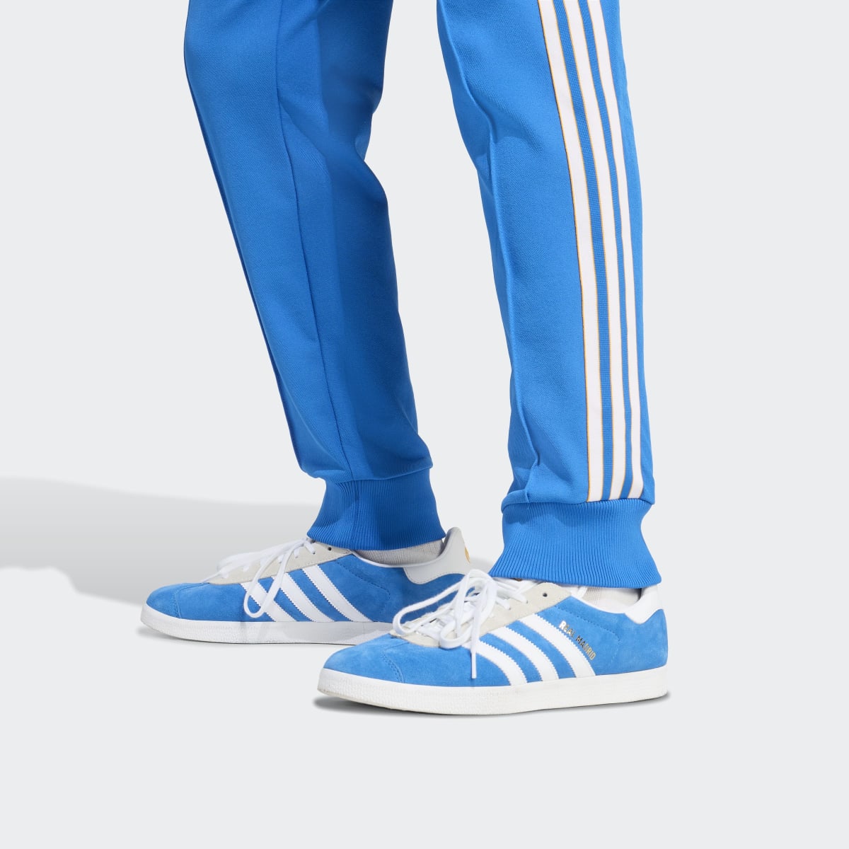 Calças de Homem Real Madrid CF Terrace Icons Originals Azul-3