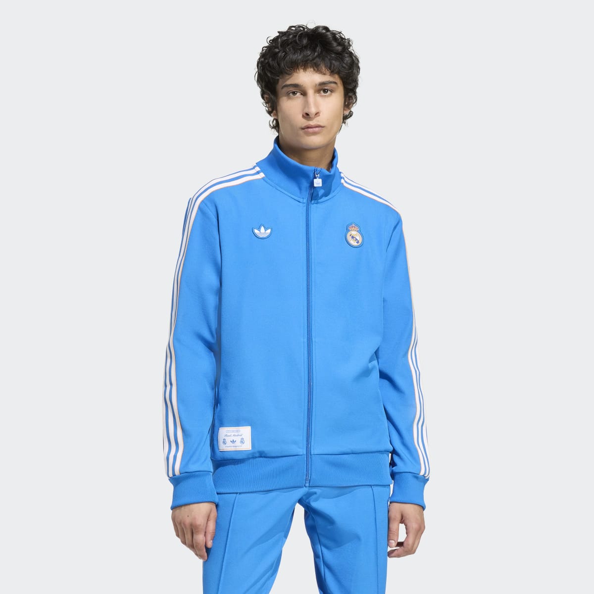 Sweatshirt de Homem Real Madrid CF Terrace Icons Originals Azul-1
