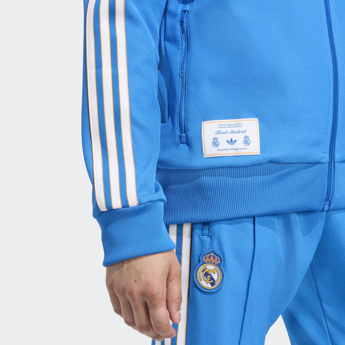 Sweatshirt de Homem Real Madrid CF Terrace Icons Originals Azul-3