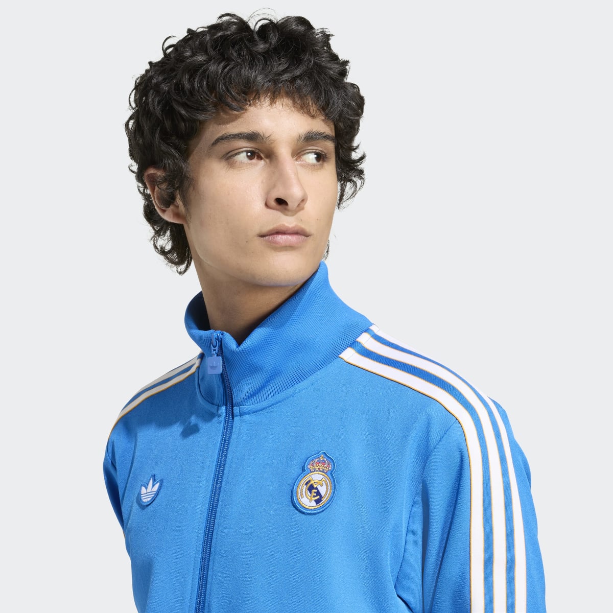 Sweatshirt de Homem Real Madrid CF Terrace Icons Originals Azul-4