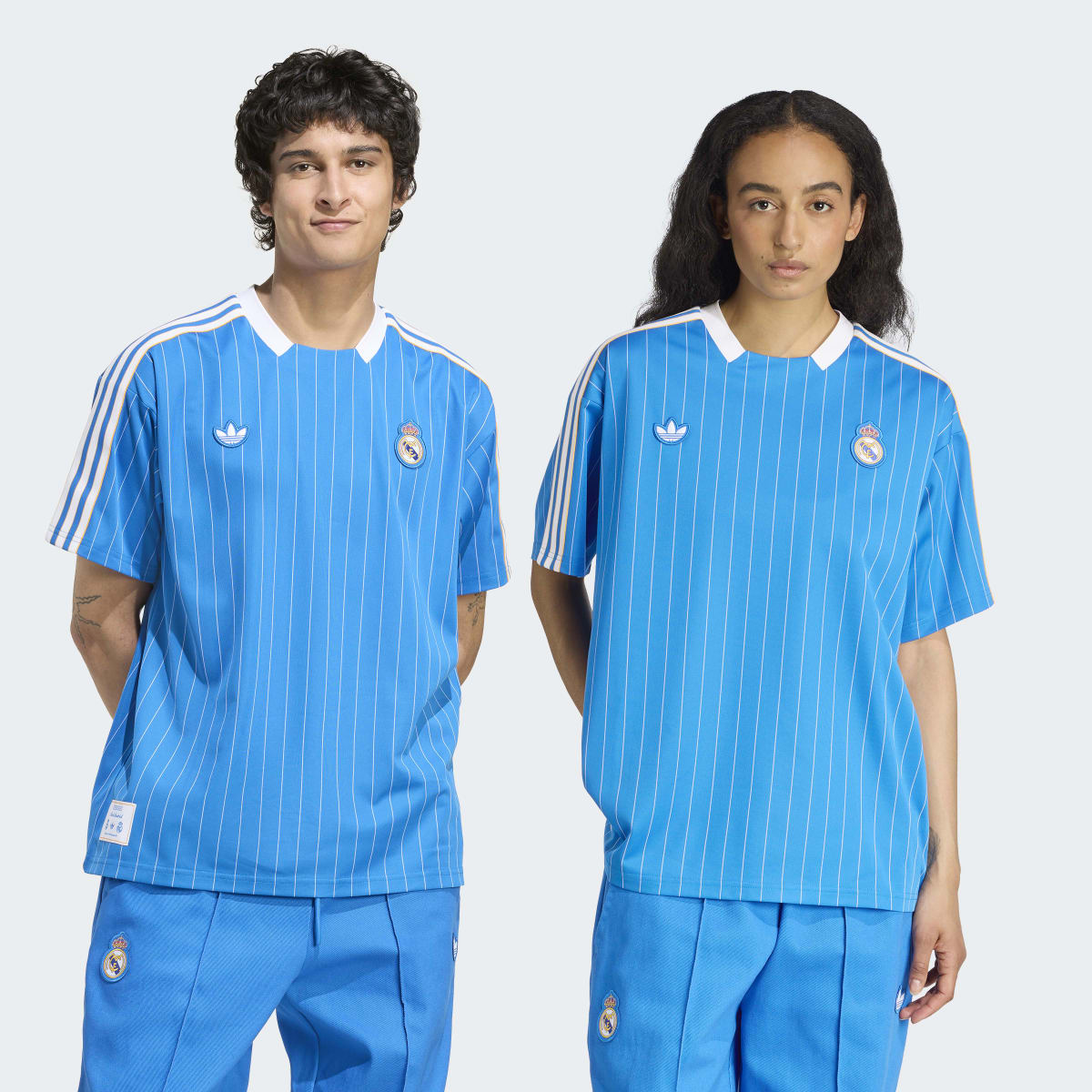 T-shirt de Homem Real Madrid CF Terrace Icons Originals Azul-1