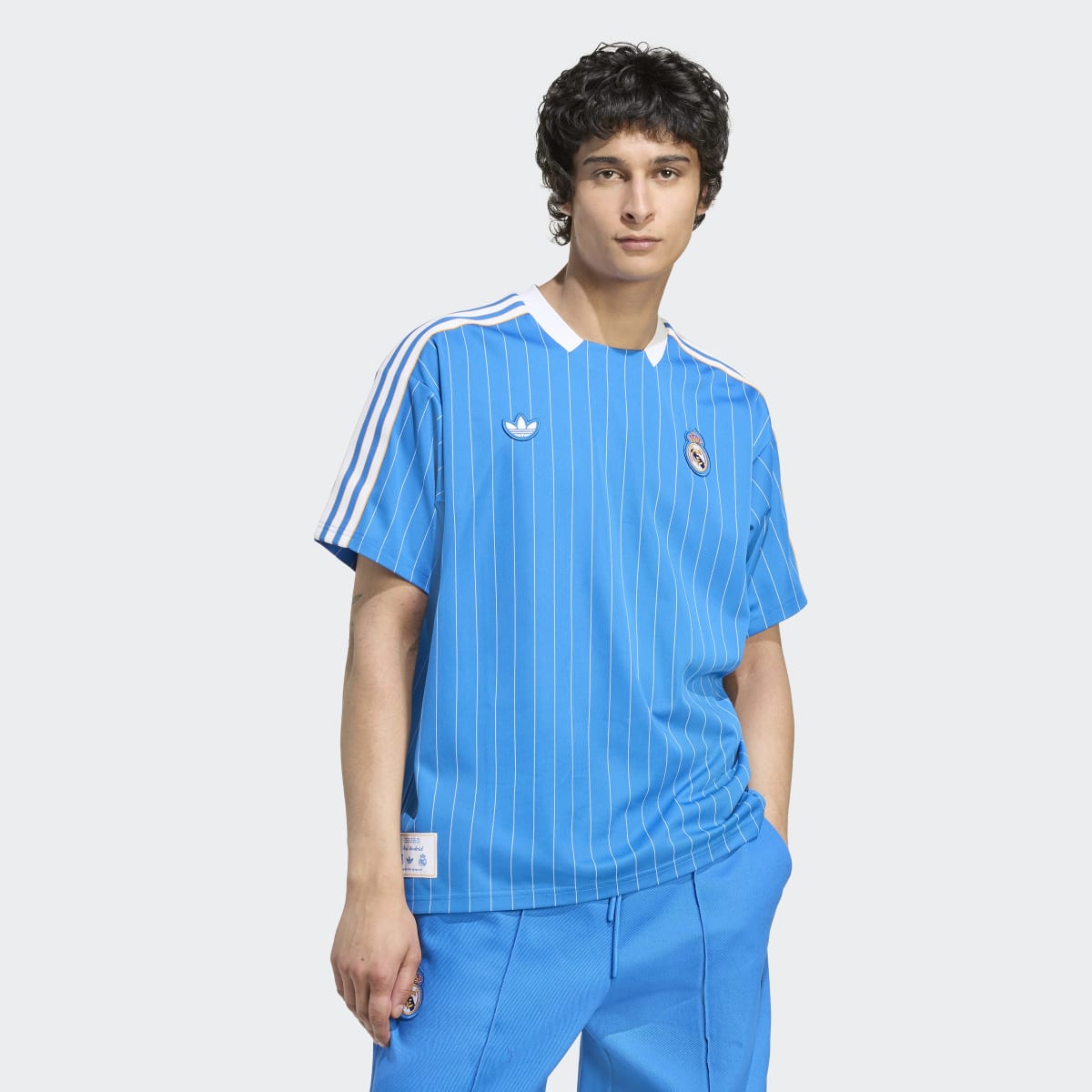 T-shirt de Homem Real Madrid CF Terrace Icons Originals Azul-3