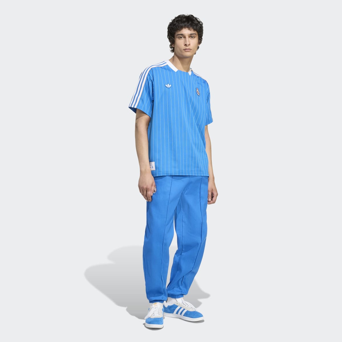 T-shirt de Homem Real Madrid CF Terrace Icons Originals Azul-5