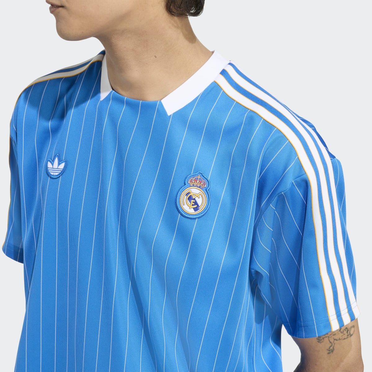 T-shirt de Homem Real Madrid CF Terrace Icons Originals Azul-6