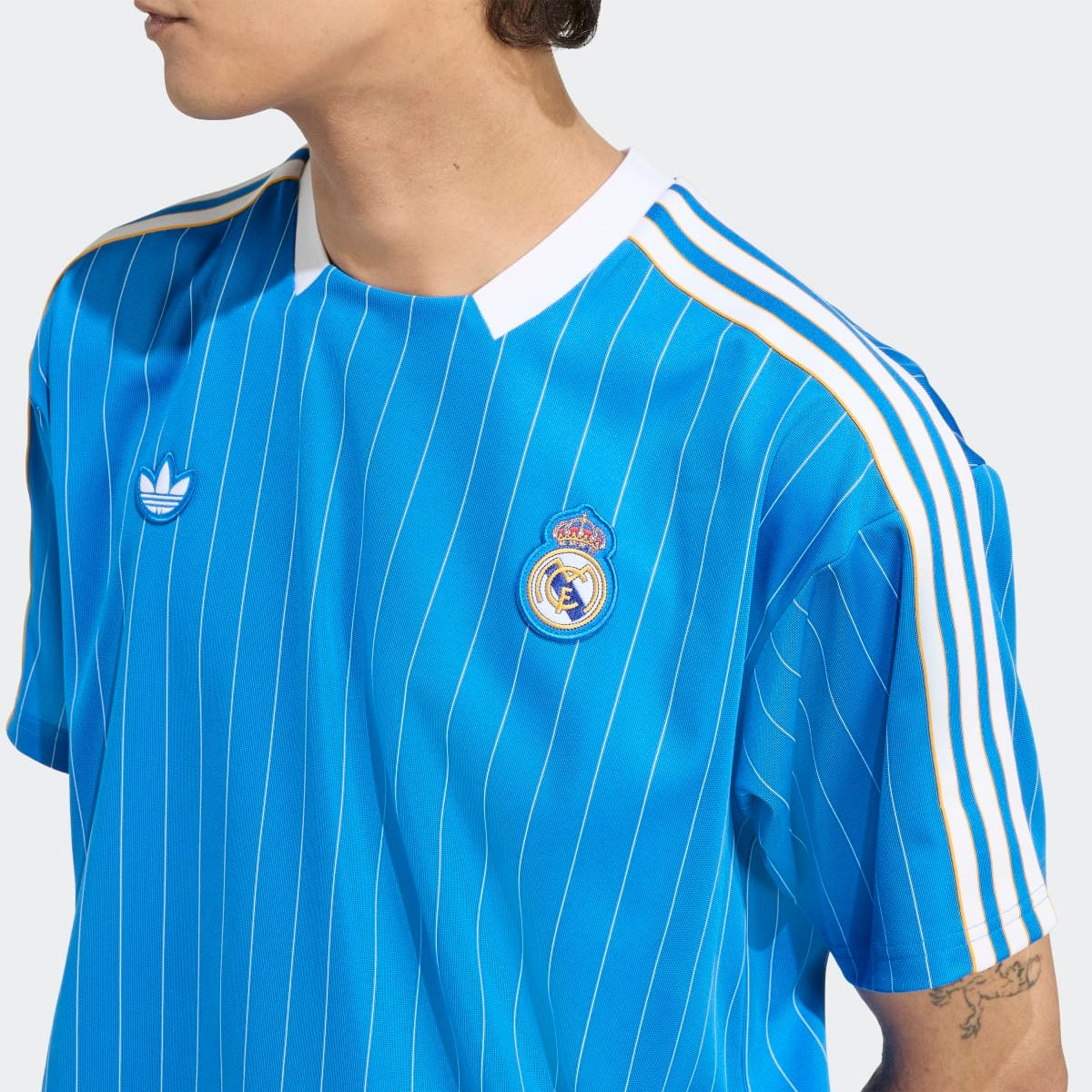T-shirt de Homem Real Madrid CF Terrace Icons Originals Azul-6