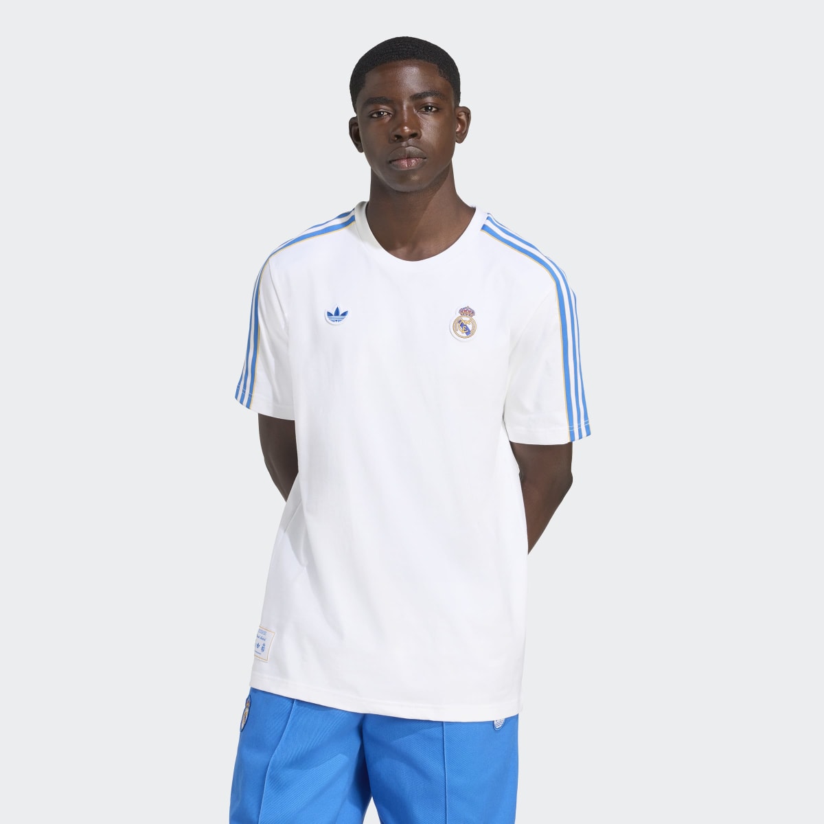 T-shirt de Homem Real Madrid CF Terrace Icons Originals Branco-1