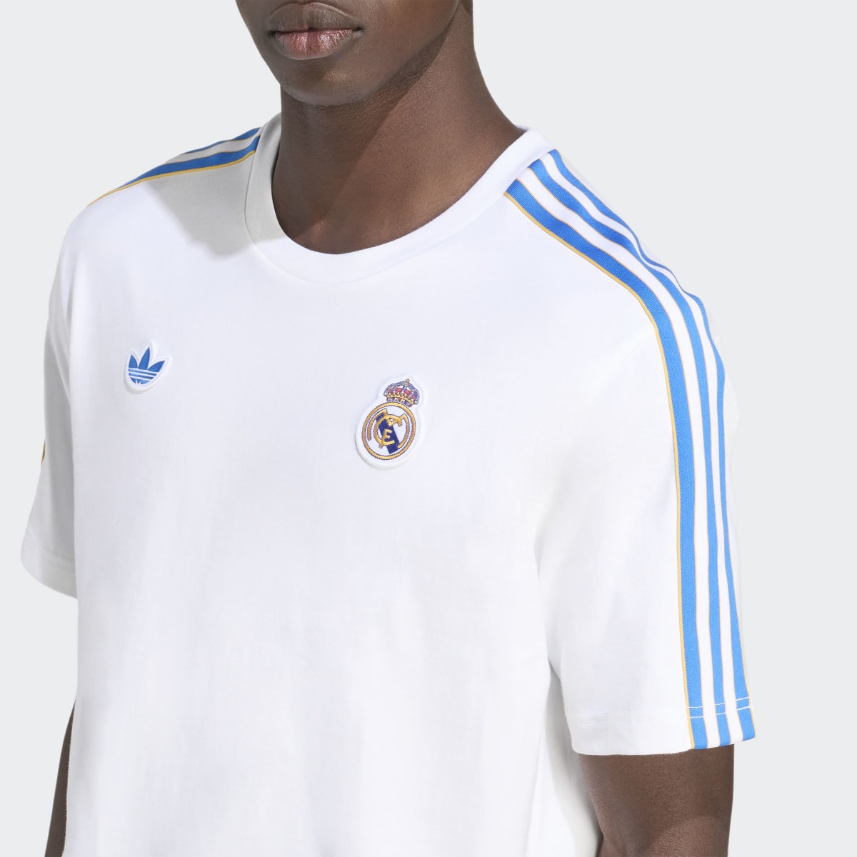 T-shirt de Homem Real Madrid CF Terrace Icons Originals Branco-3