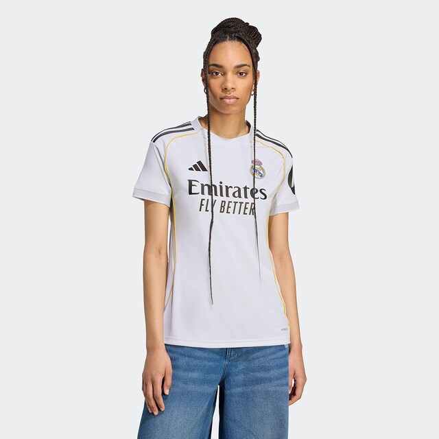 Imagem 0 de T-shirt de Mulher 1.º Equipamento Real Madrid CF 2025-2026