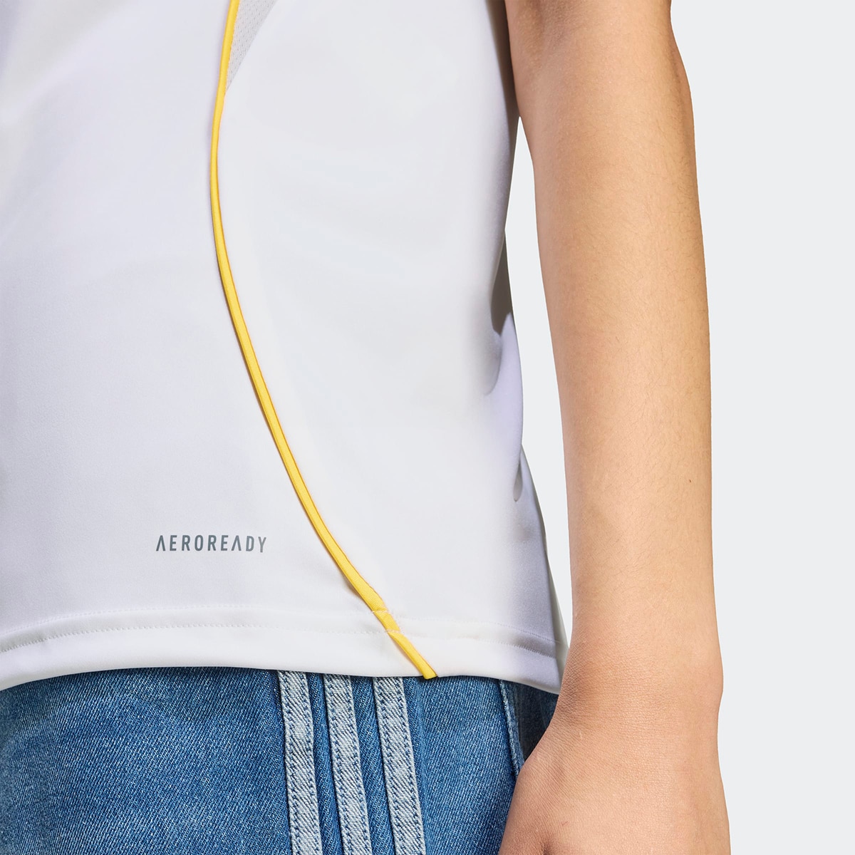 T-shirt de Mulher 1.º Equipamento Real Madrid CF 2025-2026 Branco-4