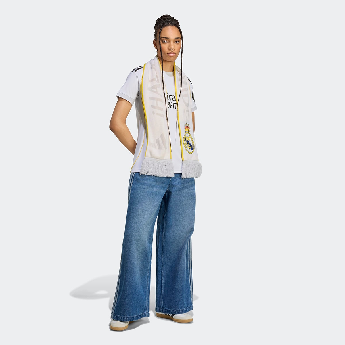 T-shirt de Mulher 1.º Equipamento Real Madrid CF 2025-2026 Branco-5