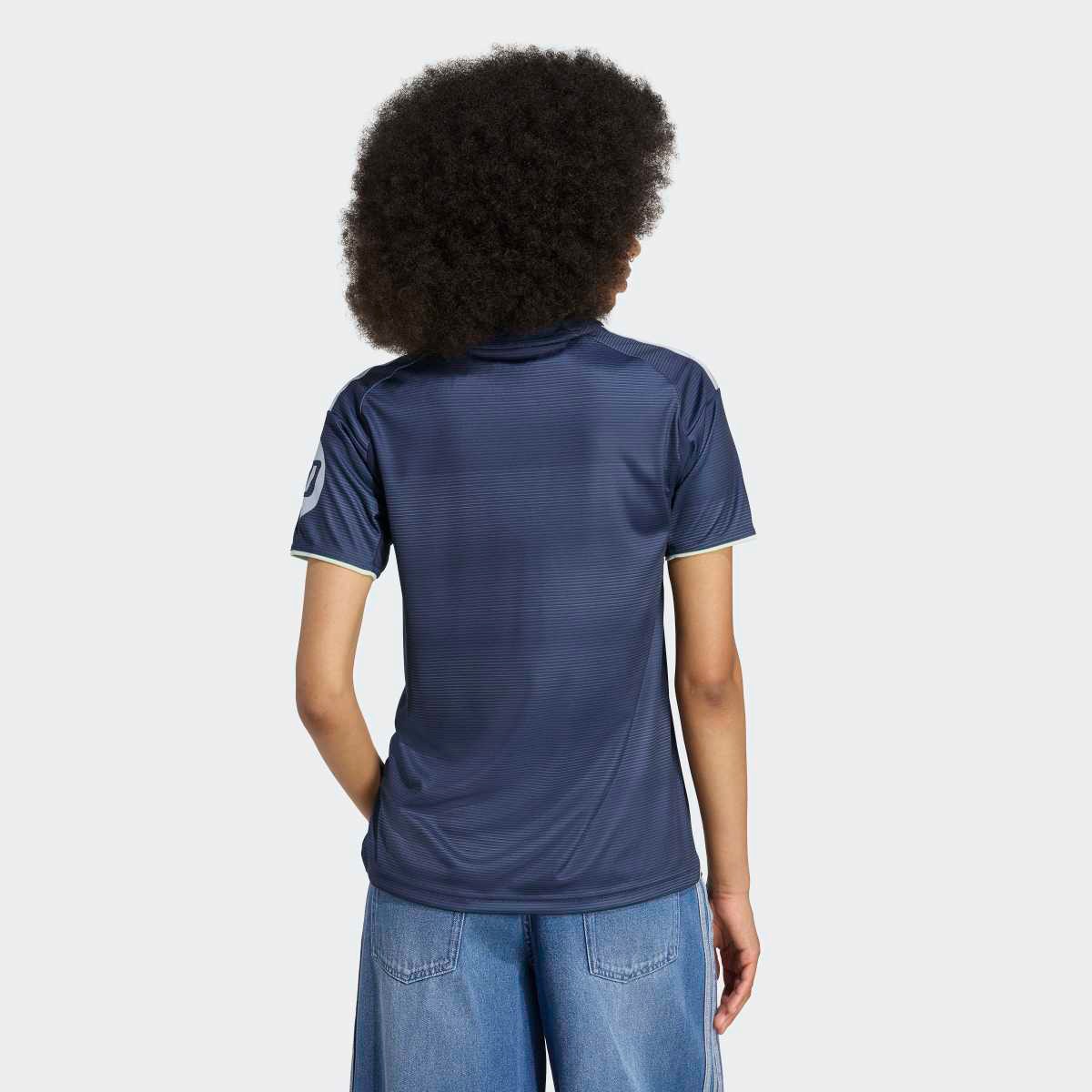 T-shirt de Mulher 2.º Equipamento Real Madrid CF 2025-2026 Azul-2
