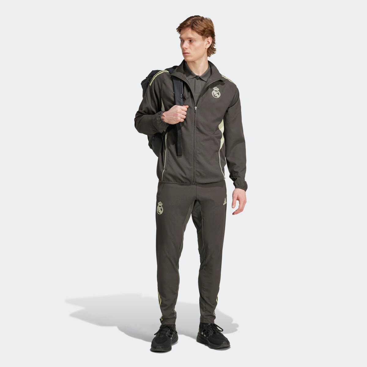 Casaco de Apresentação de Homem Real Madrid CF 2025-2026 Tiro 25 Competition Cinzento-5