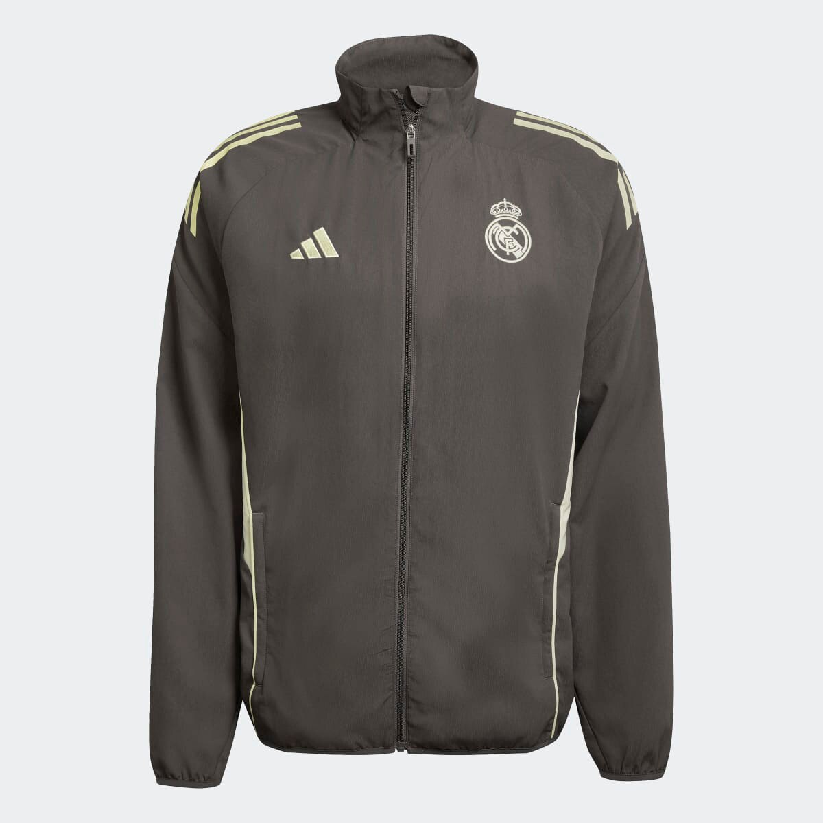 Casaco de Apresentação de Homem Real Madrid CF 2025-2026 Tiro 25 Competition Cinzento-7