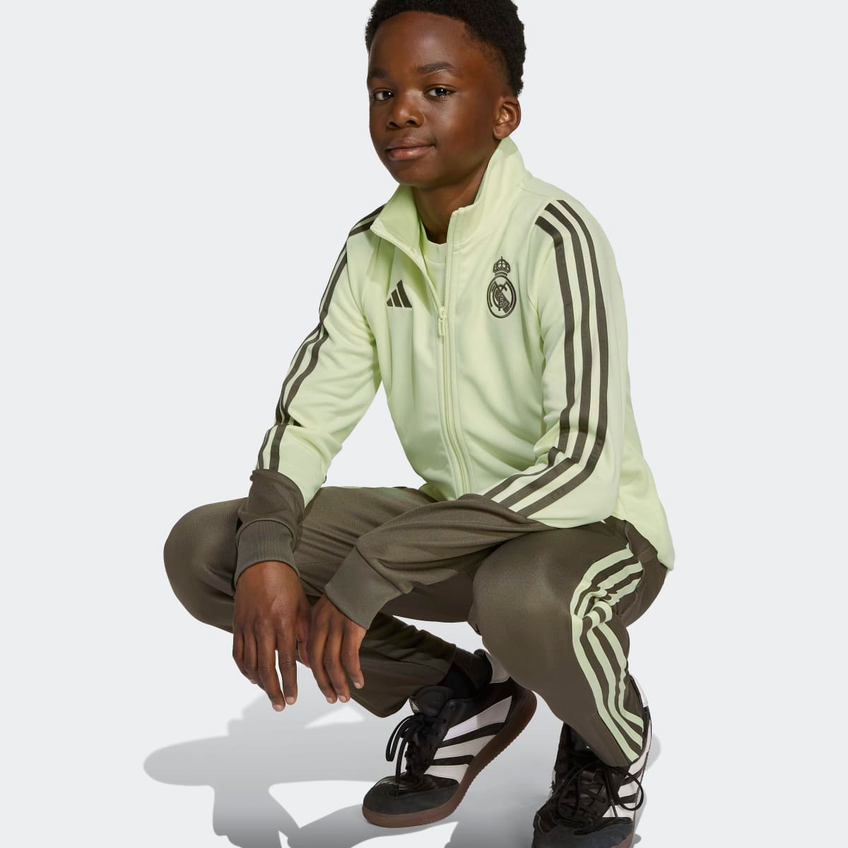 Fato de Treino de Criança Real Madrid CF 2025-2026 Tiro 24 Verde-3