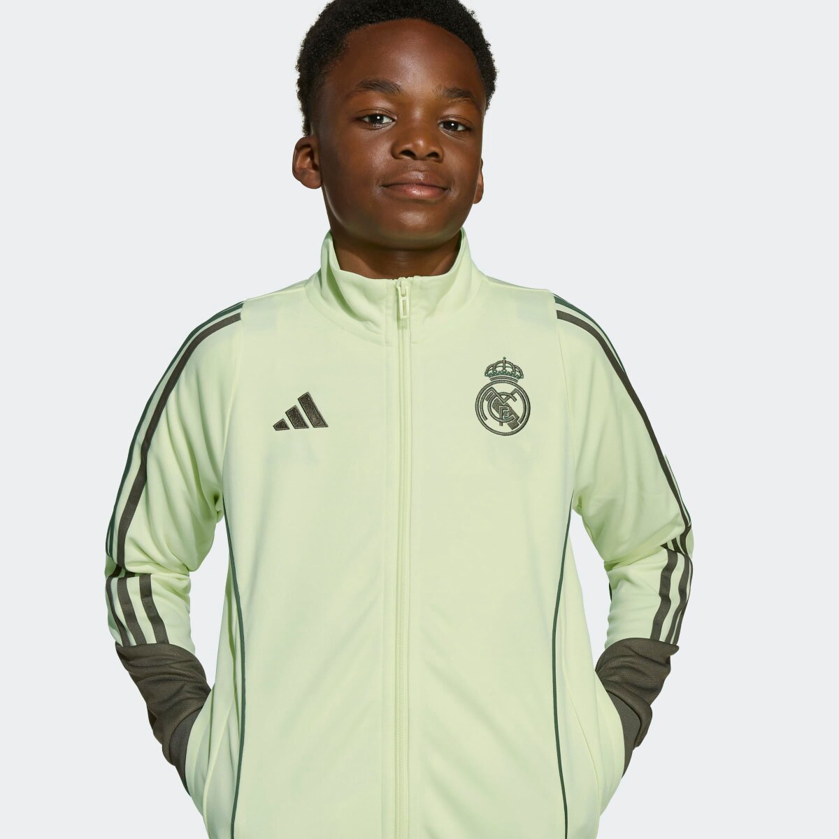 Fato de Treino de Criança Real Madrid CF 2025-2026 Tiro 24 Verde-4