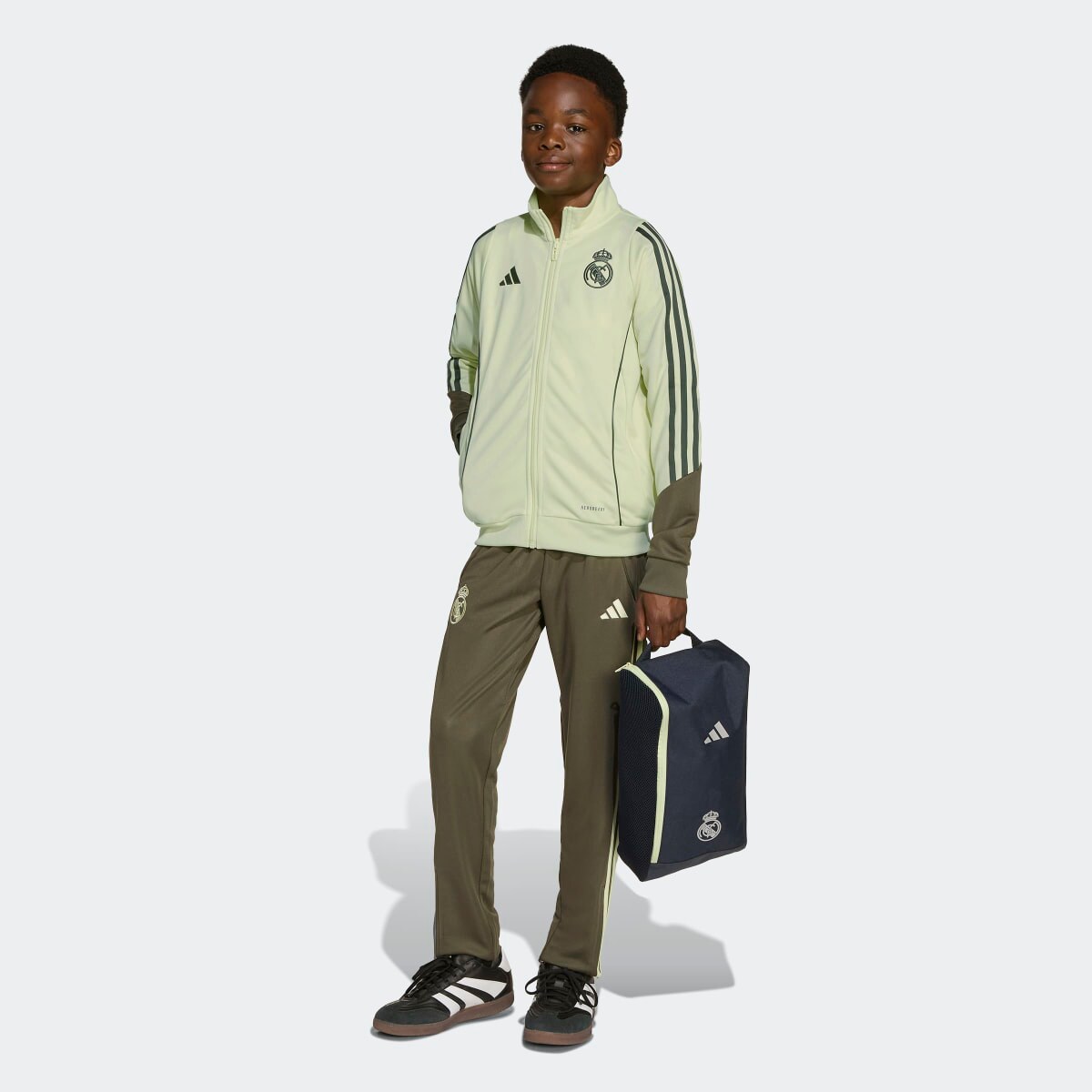 Fato de Treino de Criança Real Madrid CF 2025-2026 Tiro 24 Verde-5