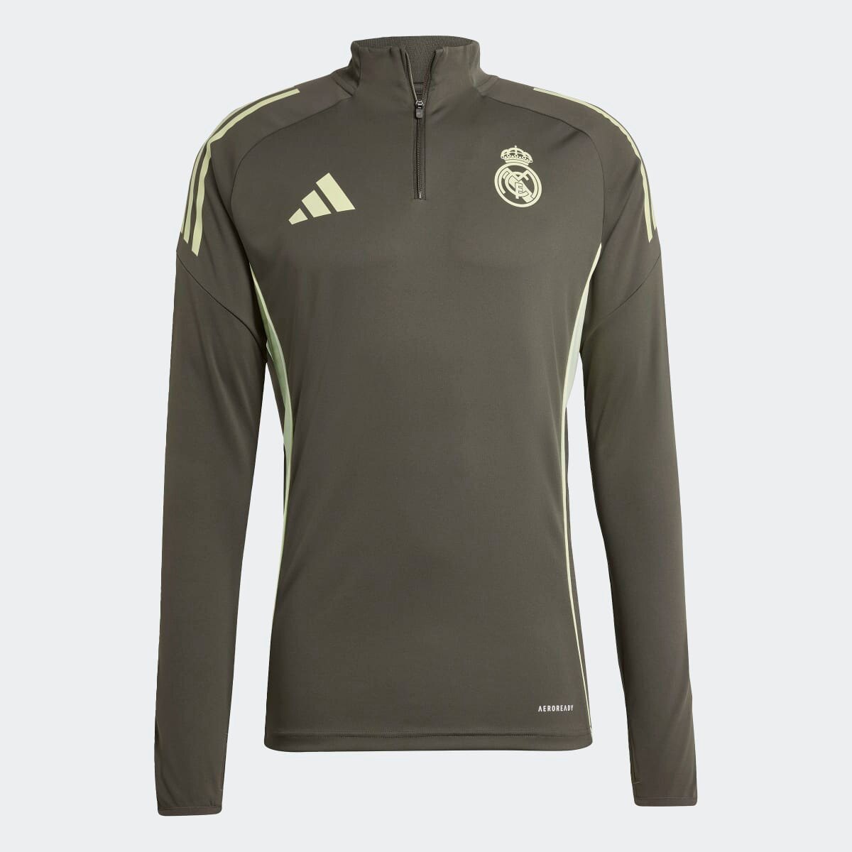 Sweatshirt de Treino de Homem Real Madrid CF 2025-2026 Tiro 25 Competition Cinzento-7