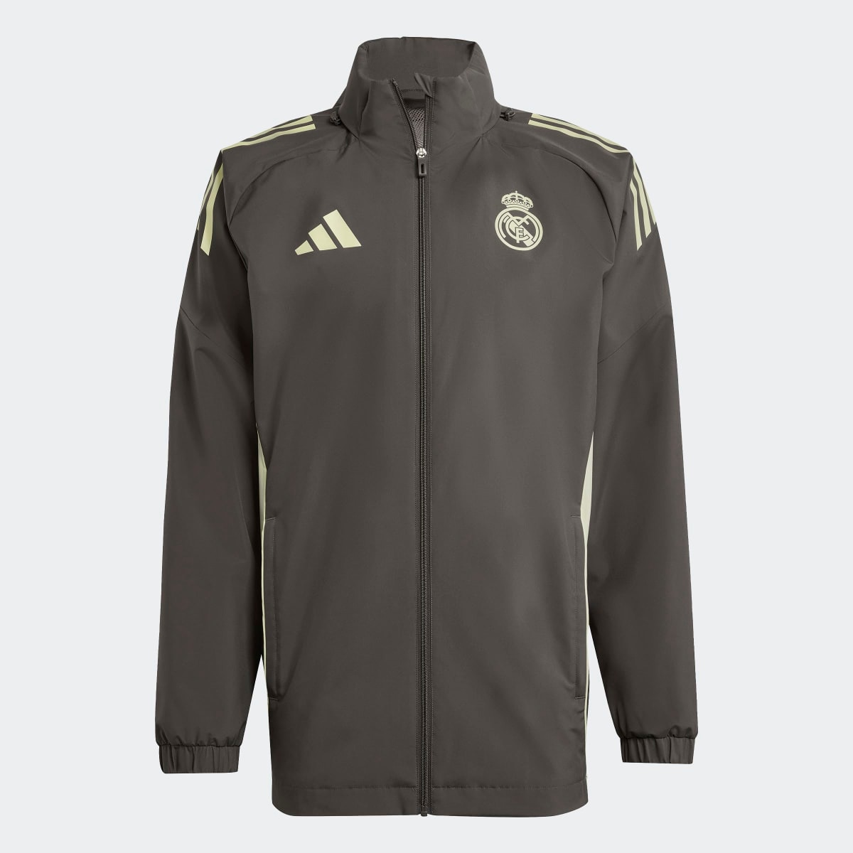 Casaco de Homem Real Madrid CF 2025-2026 Tiro 25 Competition All-Weather Cinzento-1
