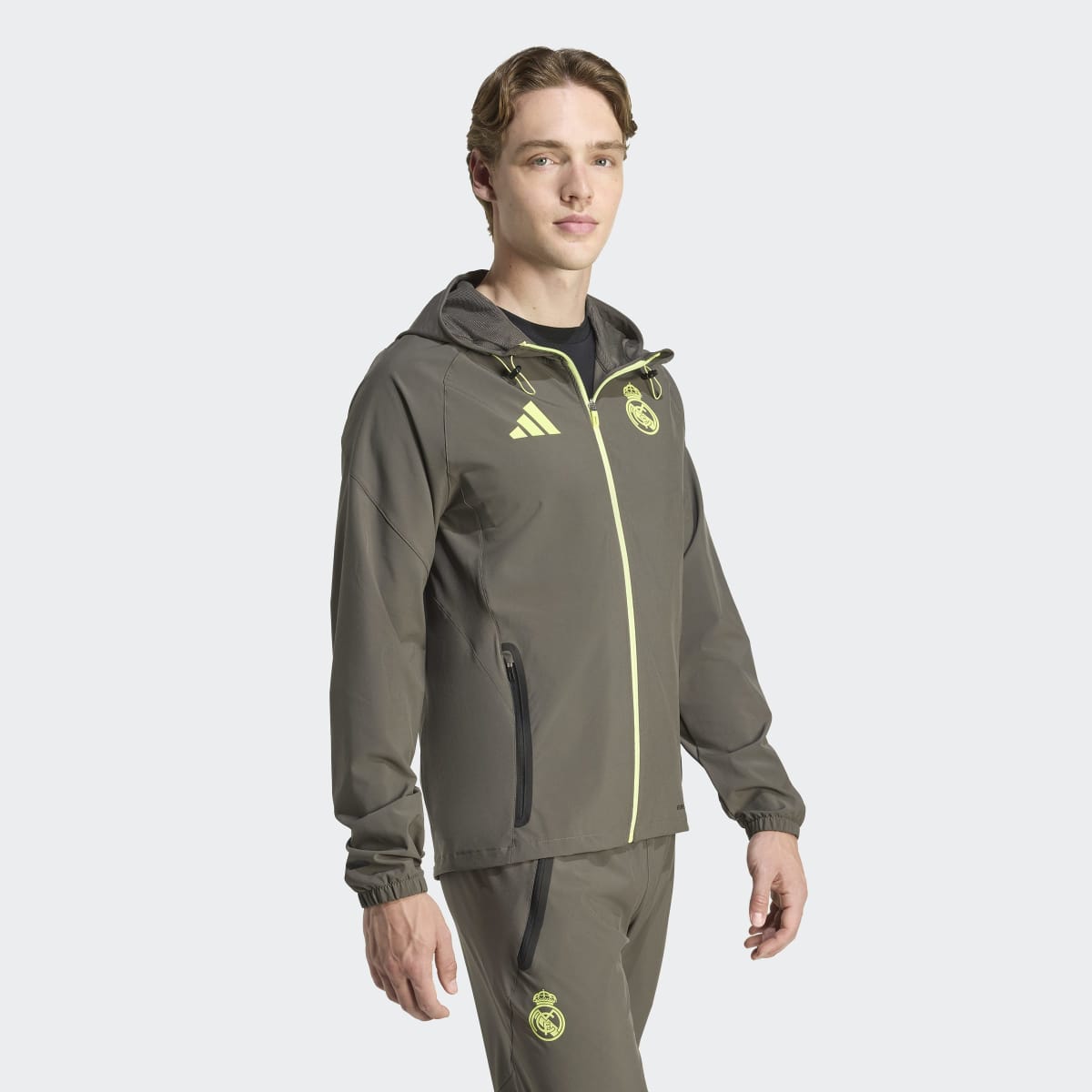 Casaco de Criança Real Madrid CF 2025-2026 Tiro Competition Vis Tech Travel Cinzento-3