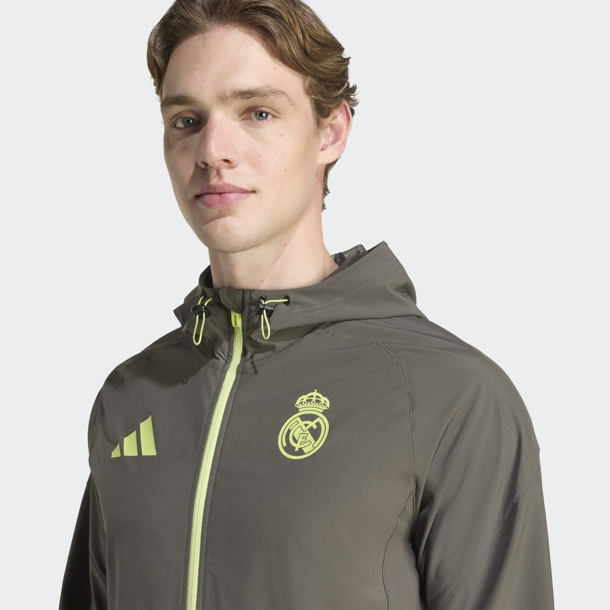 Casaco de Criança Real Madrid CF 2025-2026 Tiro Competition Vis Tech Travel Cinzento-4