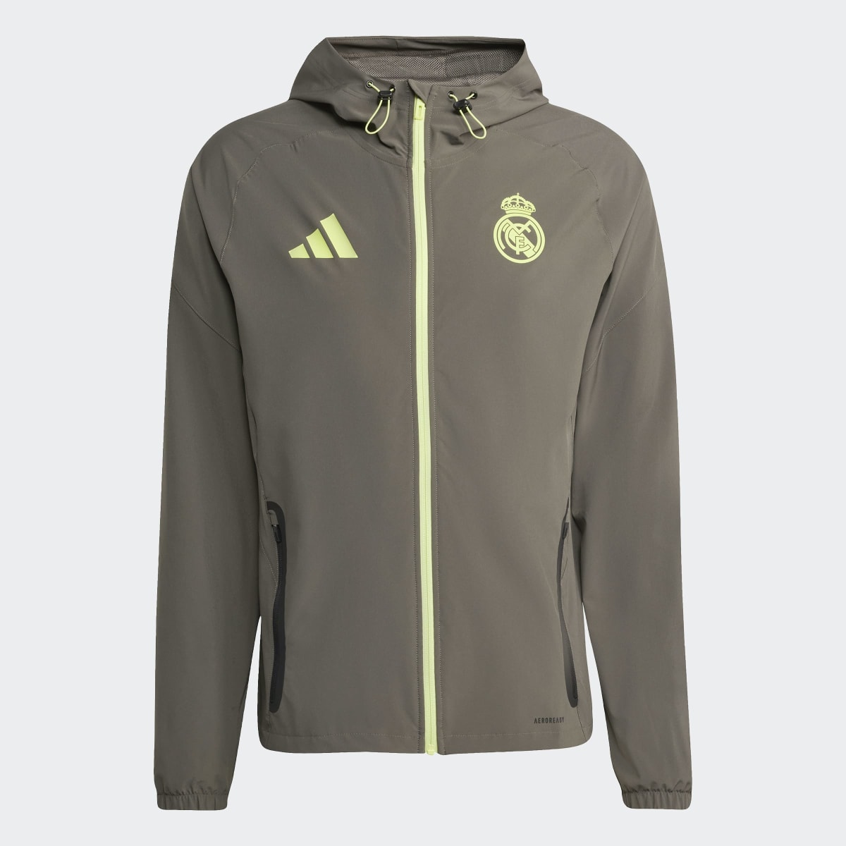 Casaco de Criança Real Madrid CF 2025-2026 Tiro Competition Vis Tech Travel Cinzento-7