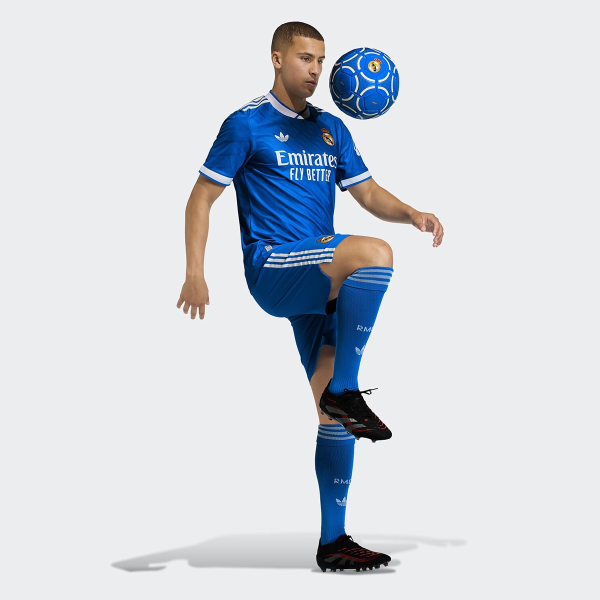 T-shirt de Homem 3.º Equipamento Real Madrid CF 2025-2026 Authentic Azul-6