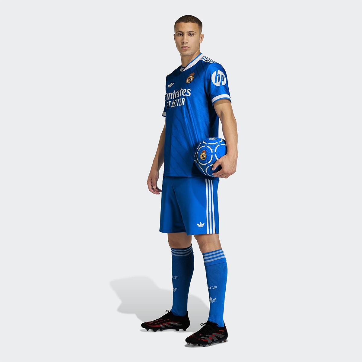 T-shirt de Homem 3.º Equipamento Real Madrid CF 2025-2026 Authentic Azul-9