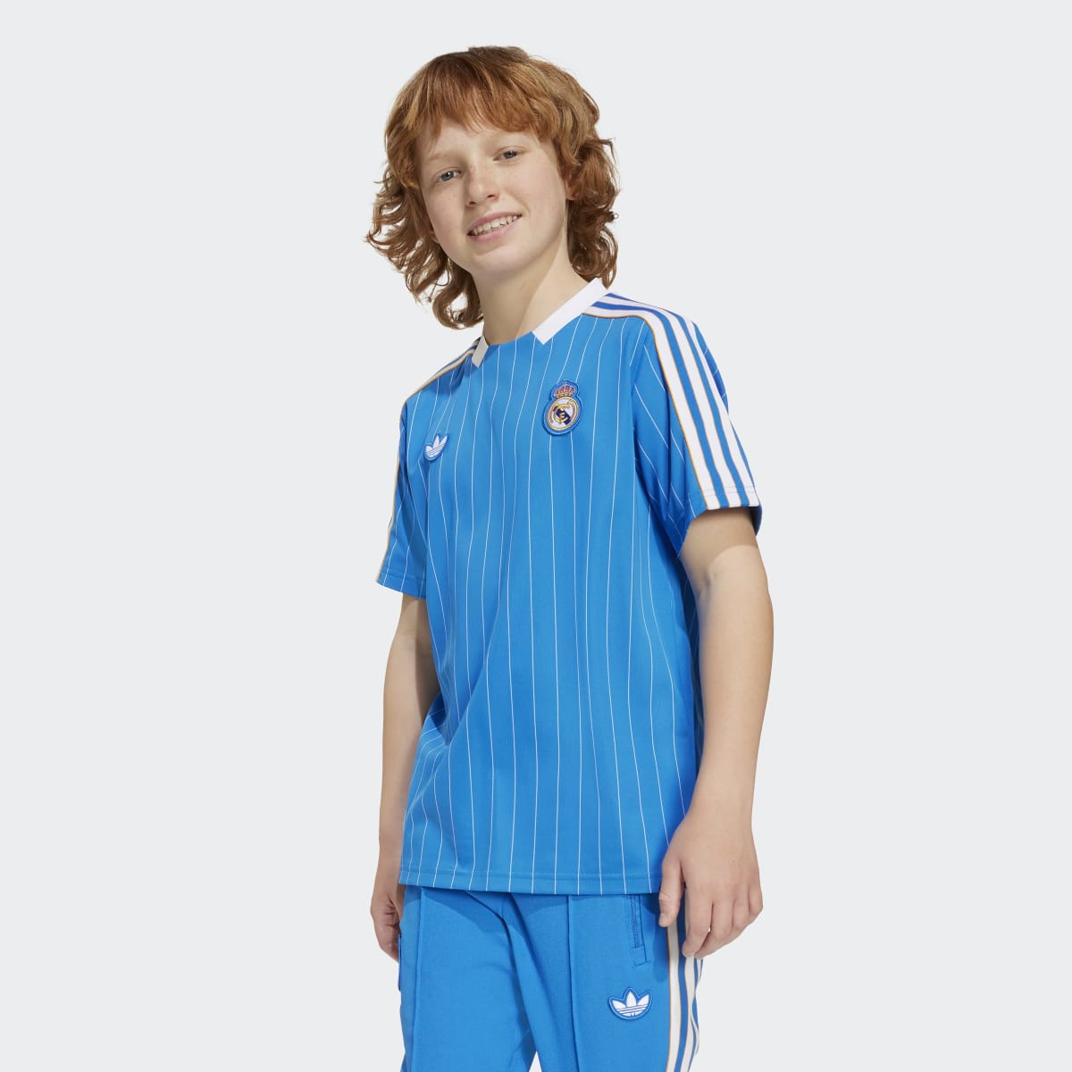 T-shirt de Criança Real Madrid CF CF Terrace Icons Originals Azul-3