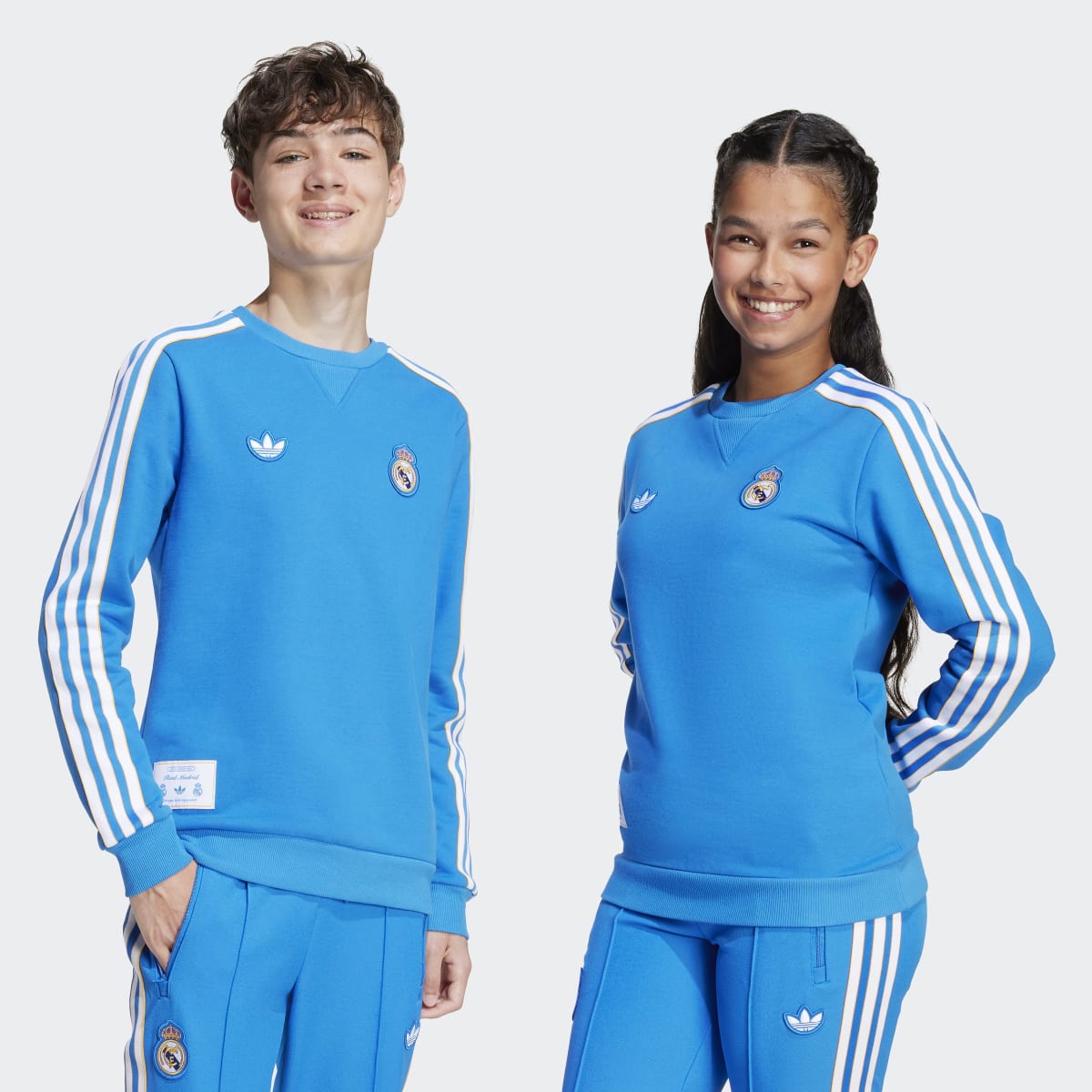 Sweatshirt de Criança Real Madrid CF Originals Azul-1