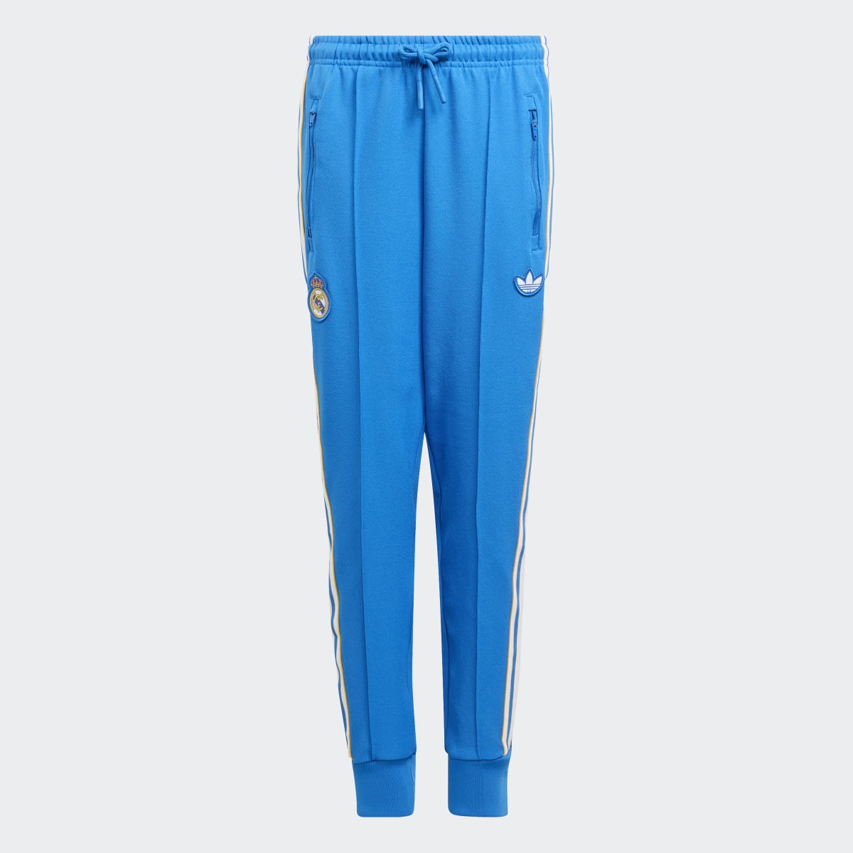 Calças de Criança Real Madrid CF CF Terrace Icons Track Originals Azul-7