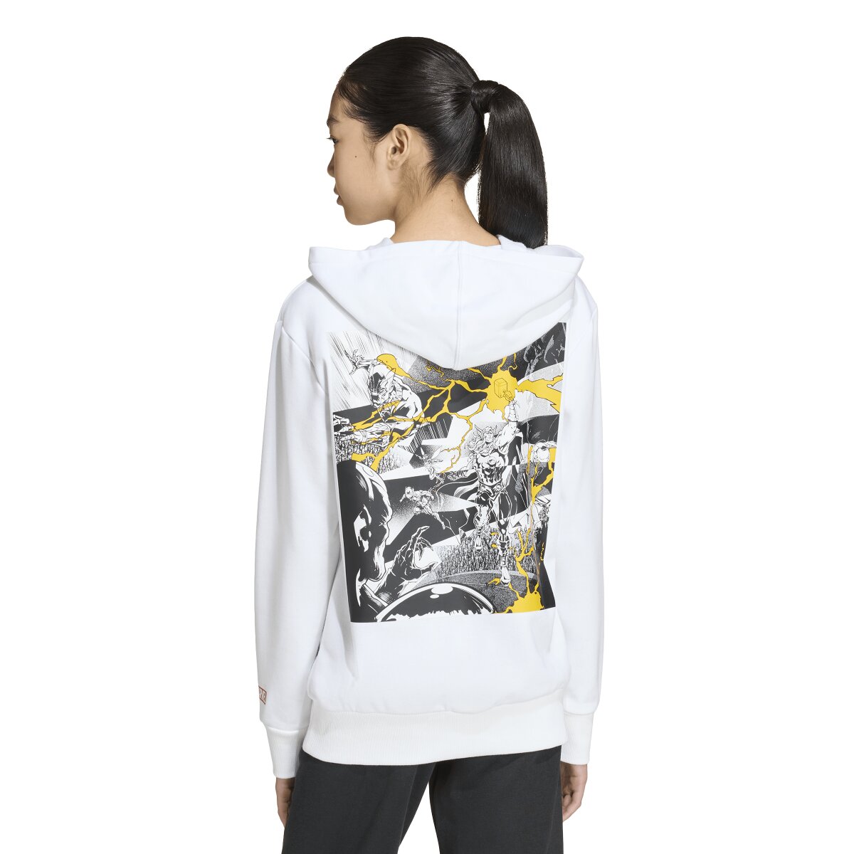 Sweatshirt de Criança Real Madrid CF 2025-2026 Marvel Avengers Branco-3