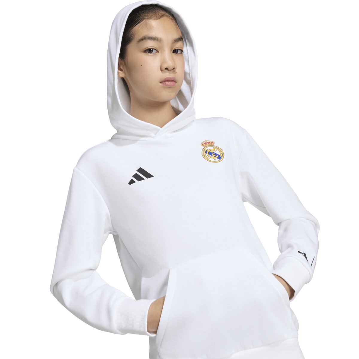 Sweatshirt de Criança Real Madrid CF 2025-2026 Marvel Avengers Branco-5