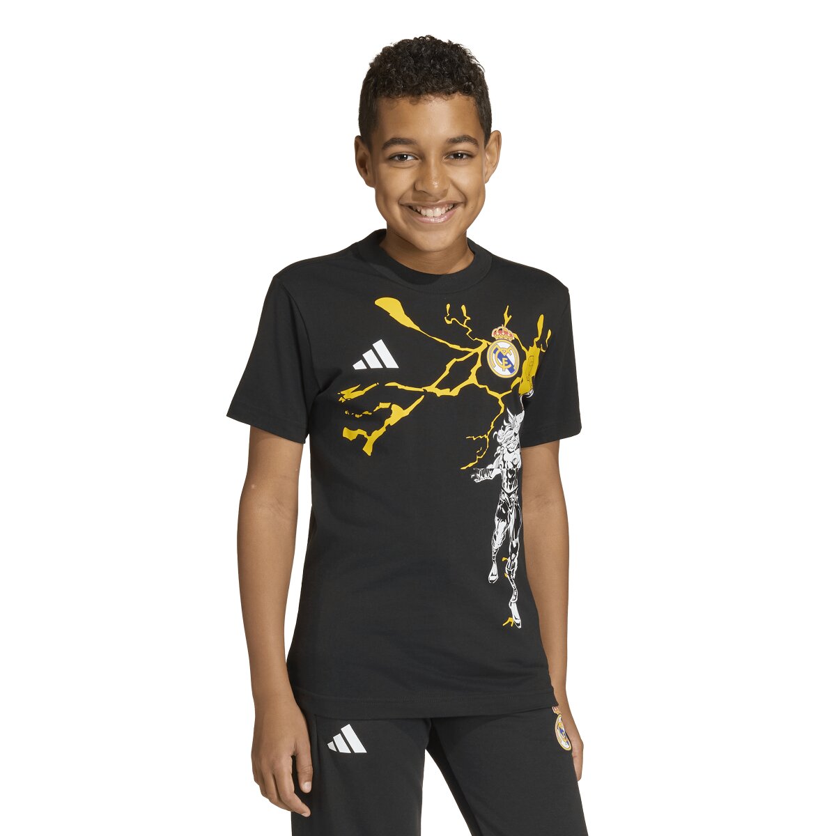 T-shirt de Criança Real Madrid CF 2025-2026 Marvel Avengers Preto-1