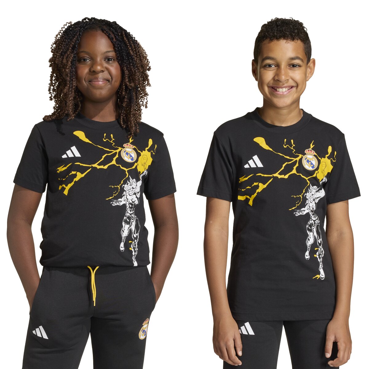 T-shirt de Criança Real Madrid CF 2025-2026 Marvel Avengers Preto-7