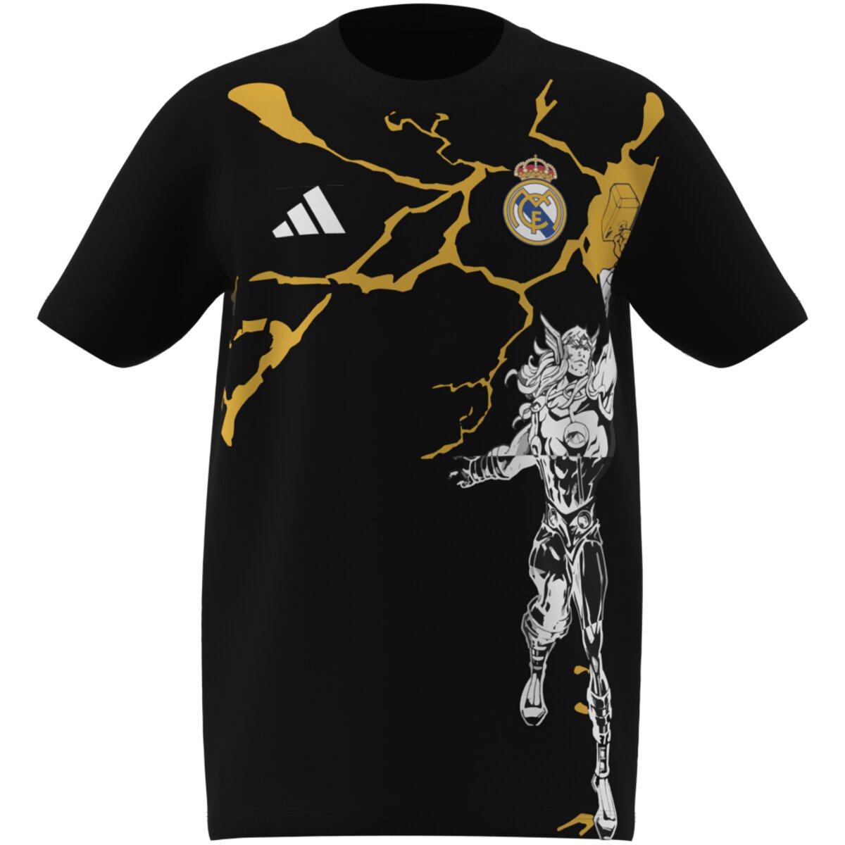 T-shirt de Criança Real Madrid CF 2025-2026 Marvel Avengers Preto-8