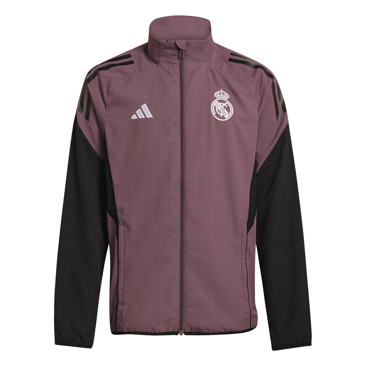 Sweatshirt de Criança Real Madrid CF 2025-2026 Pre Match Tiro25 Competition Preto-2